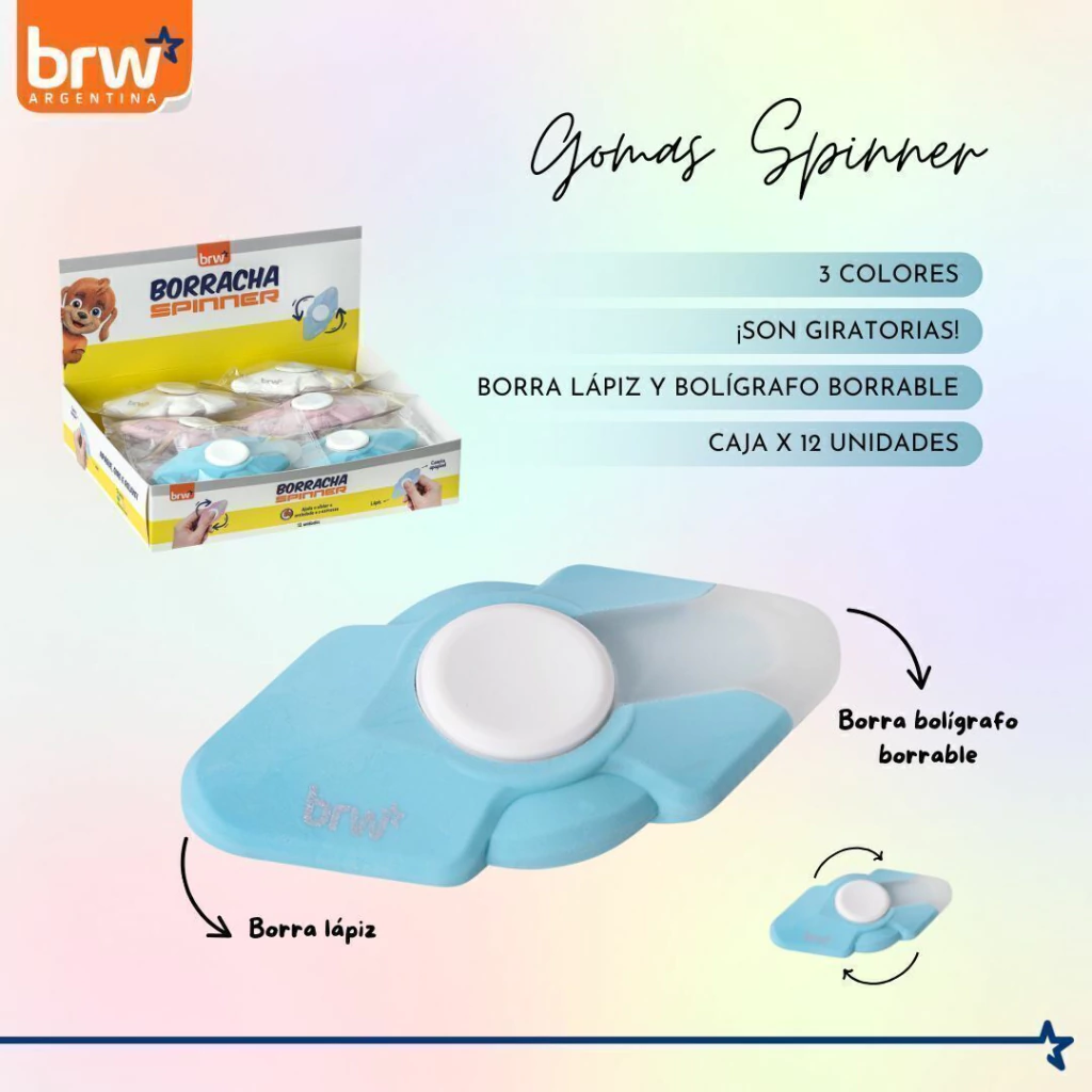 Goma de borrar brw spinner 