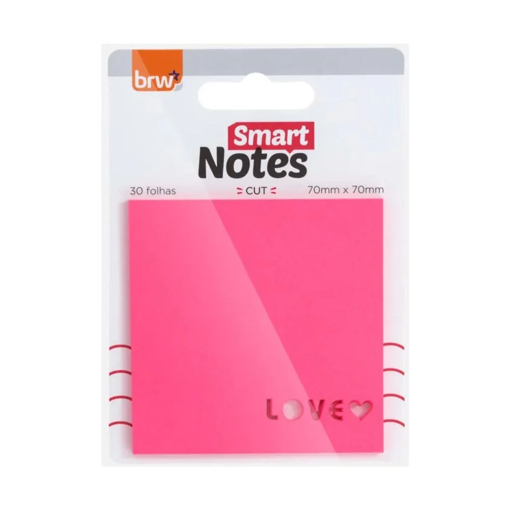 Notas autoadhesivas brw 70 x 70mm love 3