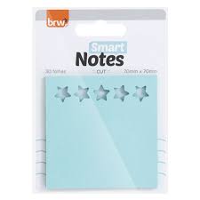 Notas autoadhesivas brw 70x70mm star 