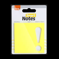 Notas autoadhesivas brw 70x70mm cut