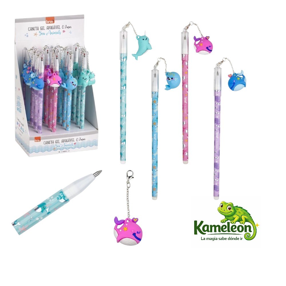 Lapicera brw borrable animales del mar