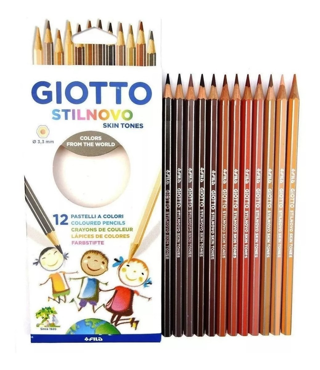 Lapices giotto stilnovo x12 skintones 