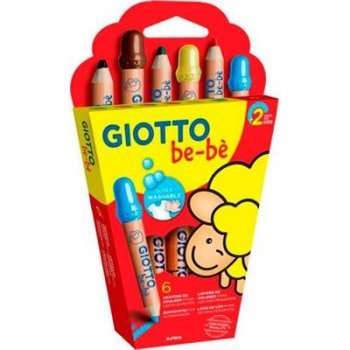 Marcadores giotto be-be x 6 colores