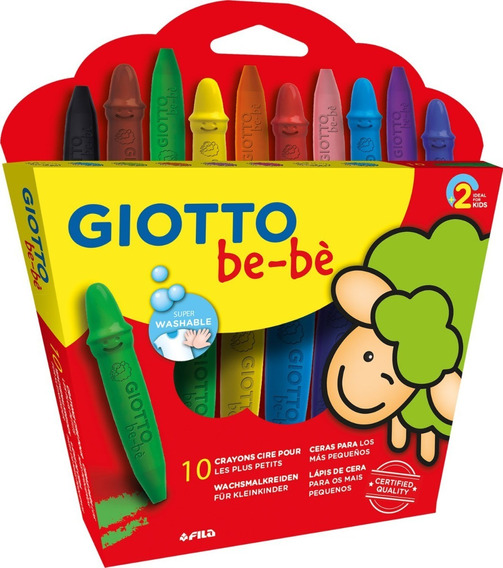 Crayones giotto be-be x 10 colores