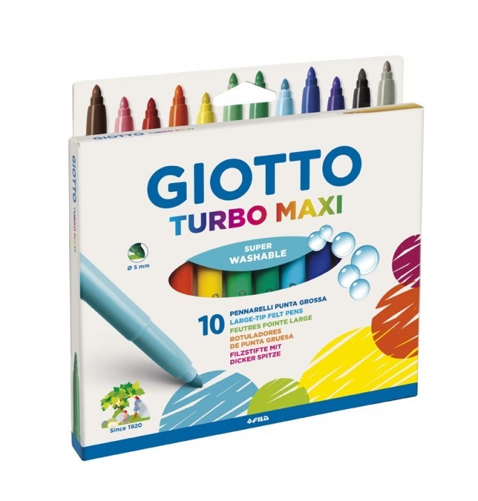 Marcadores giotto turbo maxi x 10 