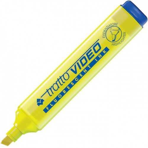 Marcador tratto destacador video fluo amarillo