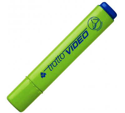 Marcador tratto destacador video plano verde