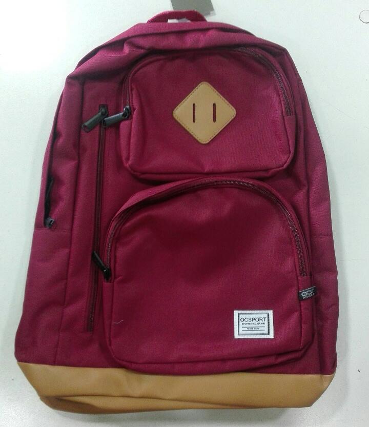 Mochila oc-sport espalda 19" bordo con base de cuerina