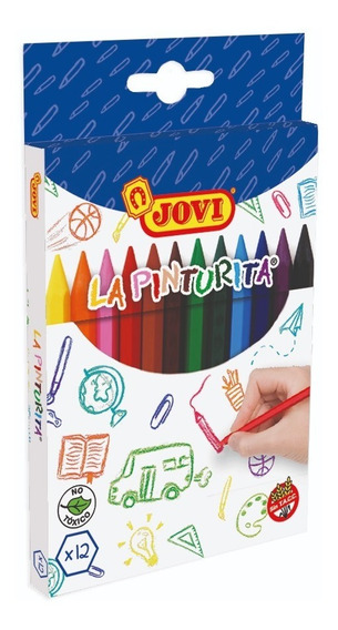 Crayones jovi plasticas x12