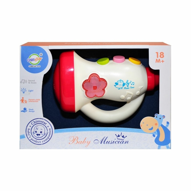 Trompeta electronico infantil con luz y sonido