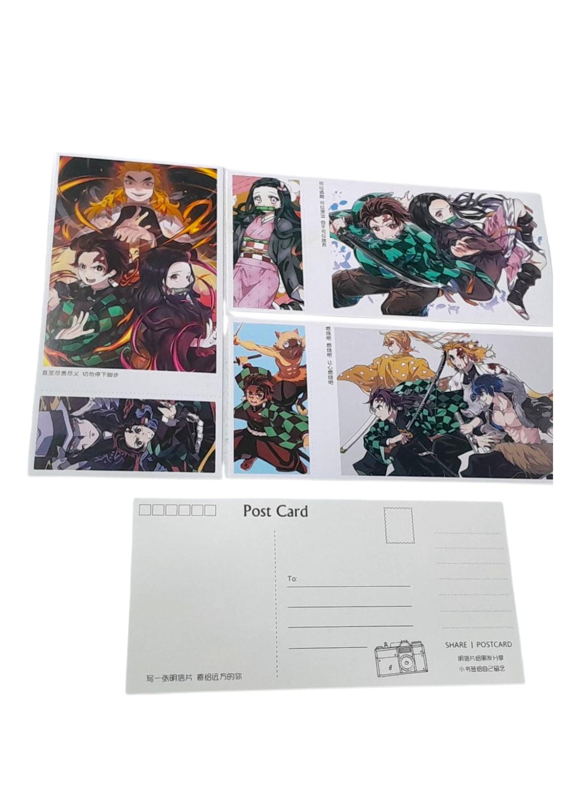 Postcard postales demon slayers 