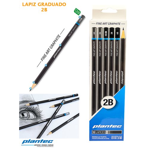 Lapiz grafito plantec 2b
