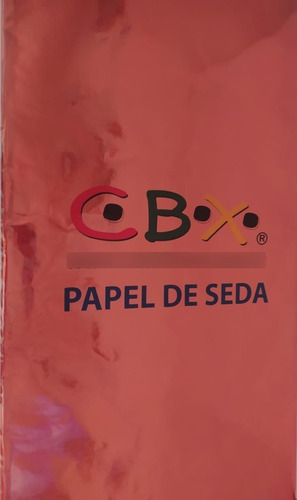 Papel seda metalizado rojo
