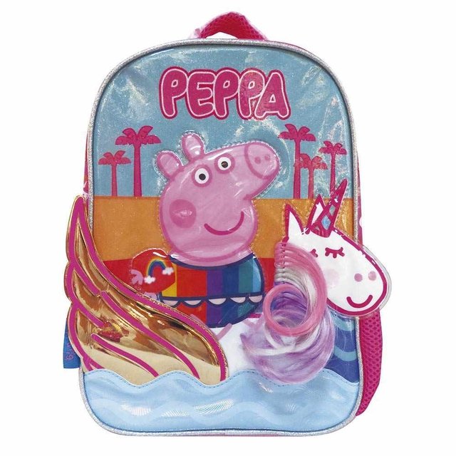 Mochila cresko espalda 12" peppa pp495 violeta