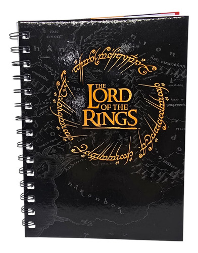 Cuaderno a5 anillado el seÑor de los anillos