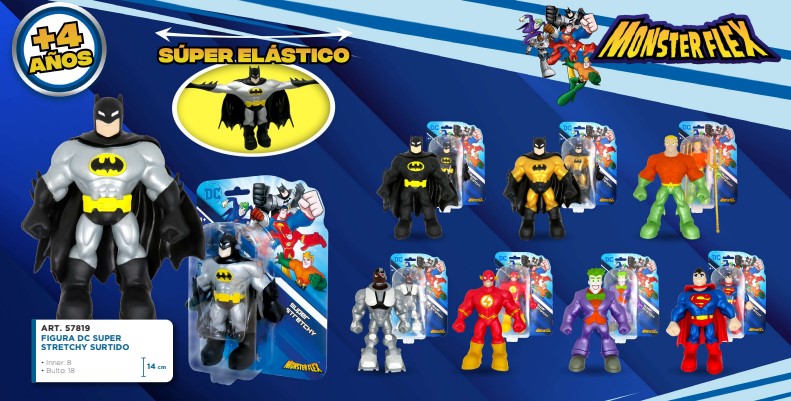 MuÑeco monster flexsuper heroes dc