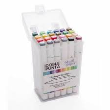 Marcadores doble punta multipaper x24 u
