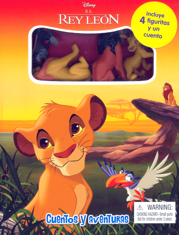 Libro de cuentos y aventuras "rey leon"