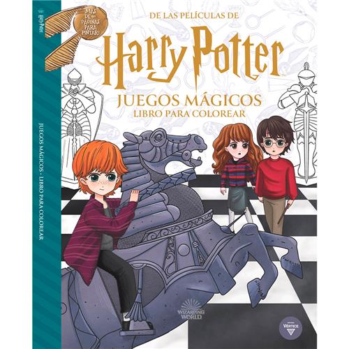 Libro para colorear: harry potter juegos magicos