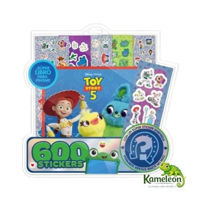 Toy story 5: super libro para colorear + 600 stickers