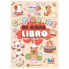 Libro capibara mi gran libro para colorear