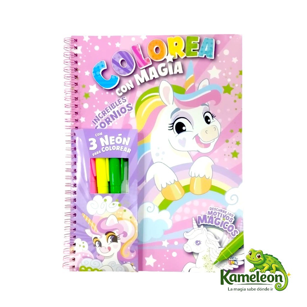 Colorea con magia: Increibles unicornios
