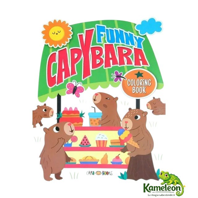 Coloring book: Funny Capybara