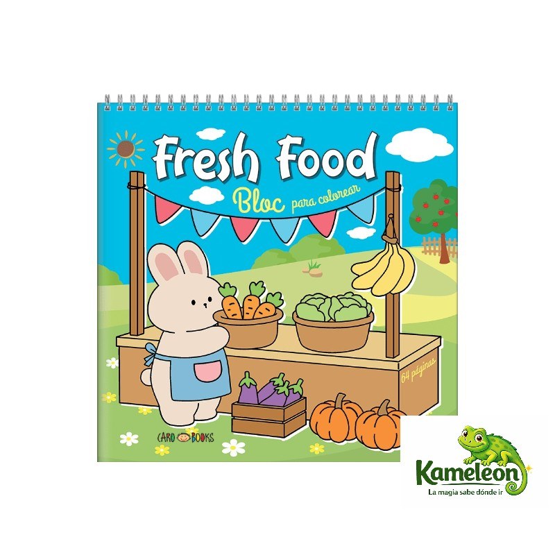 Bloc para colorear: Fresh food