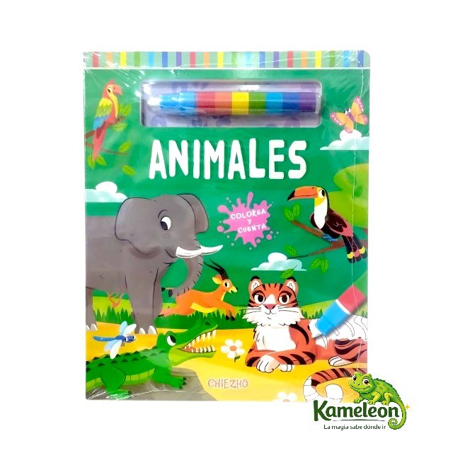 Colorea y cuenta: Animales