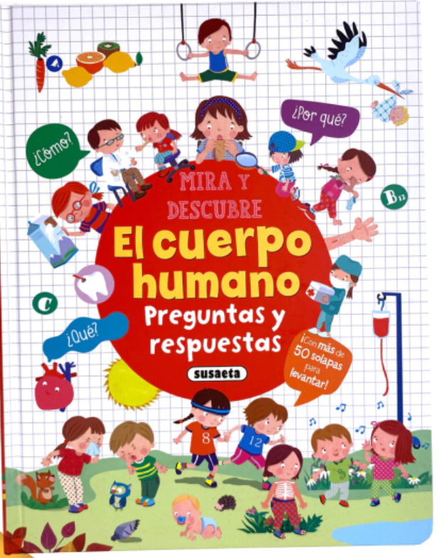 Libro mira y descubre cuerpo humano