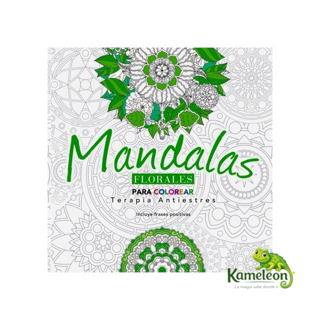 Libro "mandalas" terapia antiestres  florales