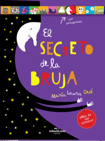 Libro pegacolor el secreto de la bruja