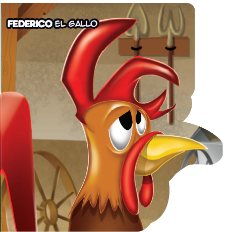 Libro animales troquelados: federico el gallo