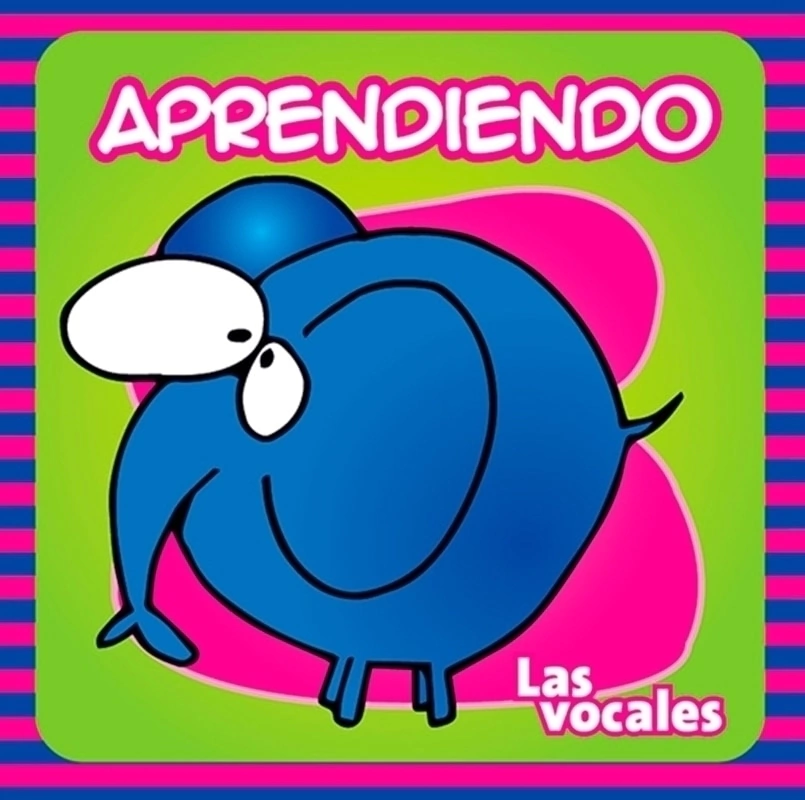 Libro de cuento tela aprendiendo las vocales