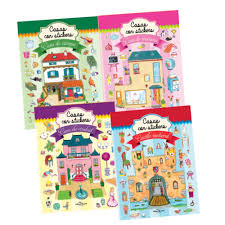 Libro casas con stickers