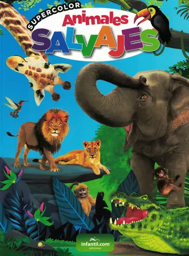 Libro supercolor animales salvajes