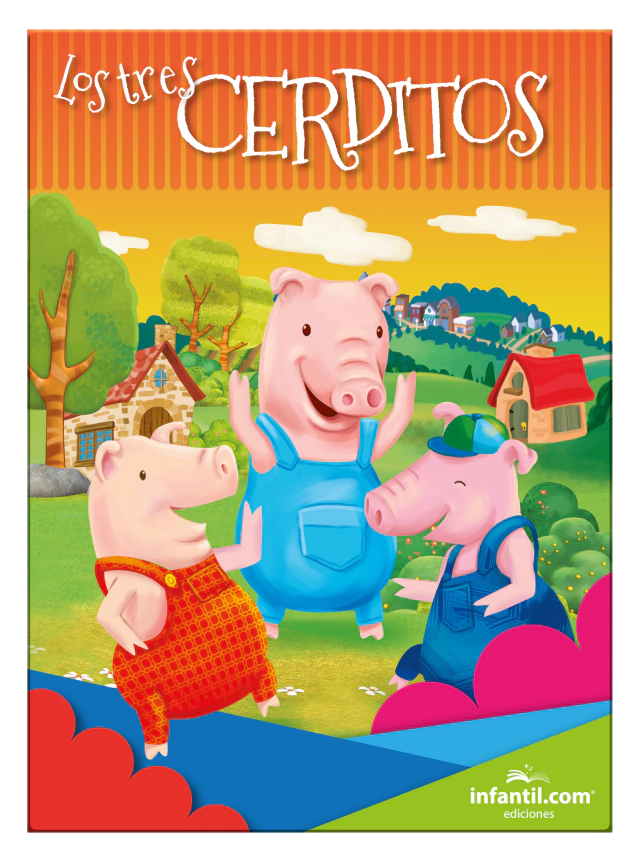 Libro el mundo de los cuentos clasicos los tres cerditos