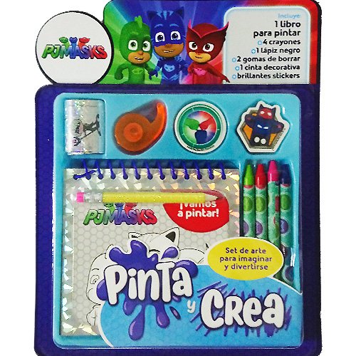 Pj masks pinta y crea