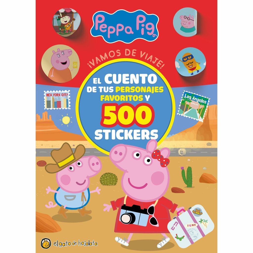 Libro mundo de stickers peppa pig con 500 stickers