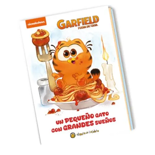 Libro garfield fuera de casa "un pequeÑo gato con grandes sueÑos"