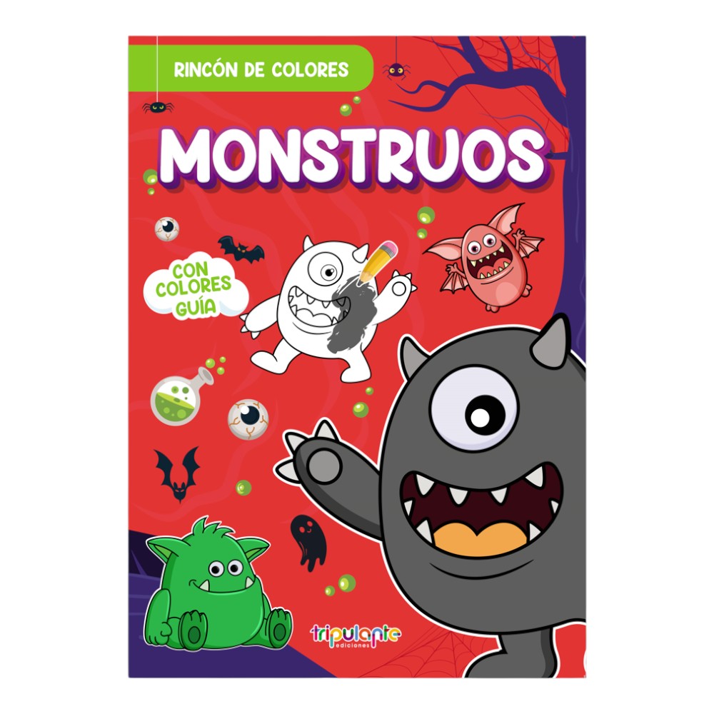 Libro para colorear rincon de colores monstruos