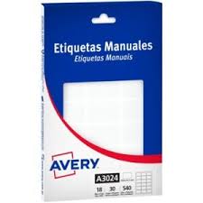 Etiqueta avery 3031 x unidad
