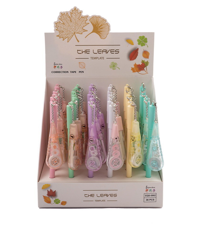 Lapicera con cinta correctora