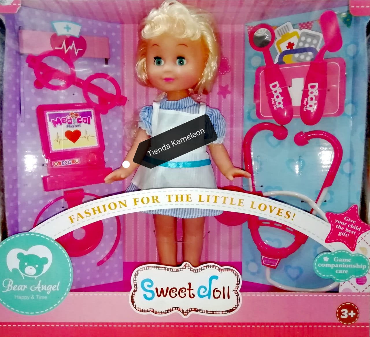 MuÑeca doctora c/6 accesorios