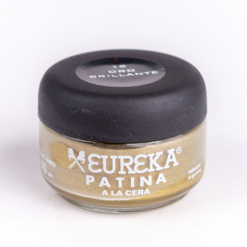 Patina  eureka a la cera 13 oro perlado 40 gr.