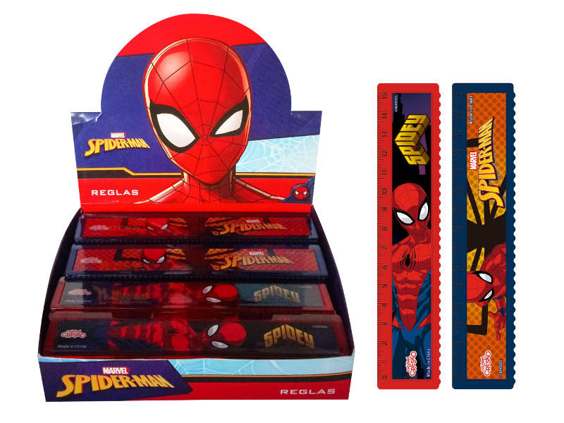 Regla 15cm spiderman